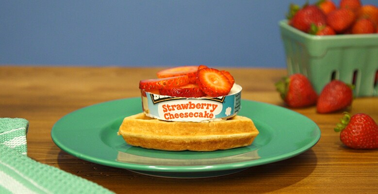 Ben & jerry's Flavor Hack- Waffle Ice Cream Sandwiches