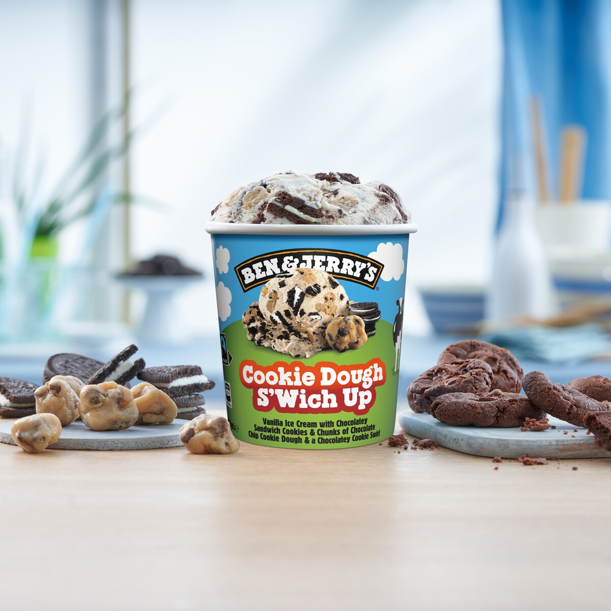 Cookie Dough S'Wich Up Ice Cream - Pint 3 / 4