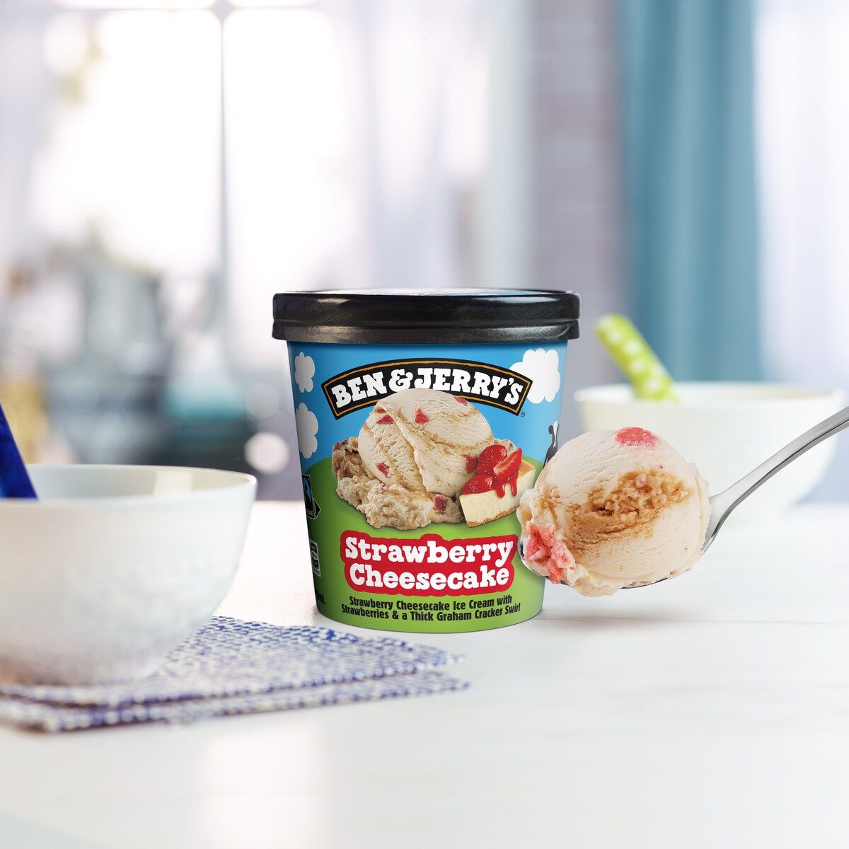 Strawberry Cheesecake Ice Cream - Pint 3 / 5