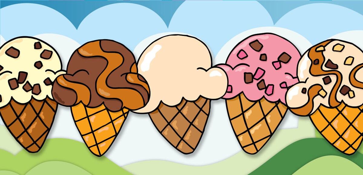 Gift card inside of a waffle cone